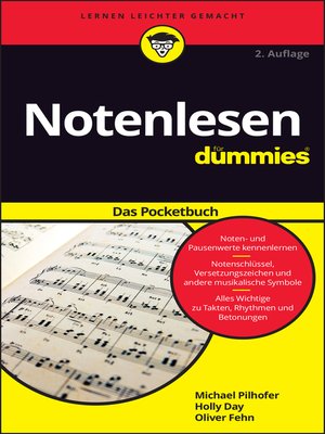 cover image of Notenlesen für Dummies Das Pocketbuch
